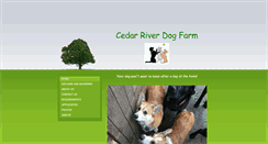 Desktop Screenshot of cedarriverdogfarm.com