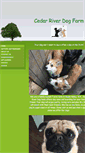 Mobile Screenshot of cedarriverdogfarm.com